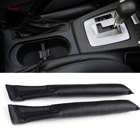 1 Paar Anti Drop Auto Kussens - Antislip pad voor autostoel - auto accessoires decoratie - Universele Anti Drop Gap Filler - Spullen vasthouden in auto - Zwart - LOUZIR