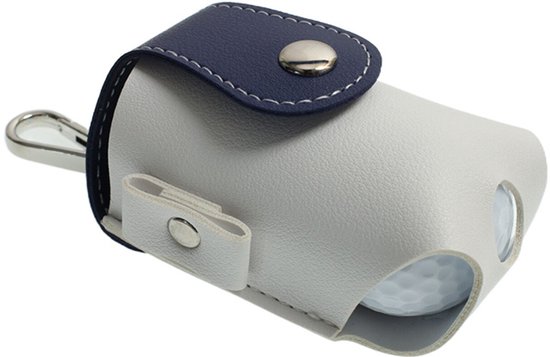 1-pack PU-leren golfbaltas- draagbare heuptas-Mini draagbare outdoor golf heuptas-Accessoiretas voor bevestiging aan de taille-ontwerp voor golfers, buitensporten-9,5 x 5 cm（blauw） van Lixada