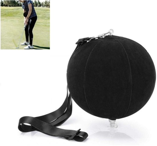 1 stuk - Golf impactbal - Golf swing trainer hulpmiddel - Smart assist ball - Golf oefenhouding - Verstelbare smart arm bewegingsgeleider - Zwart - 15*15cm - Geschikt voor golf van Merkloos