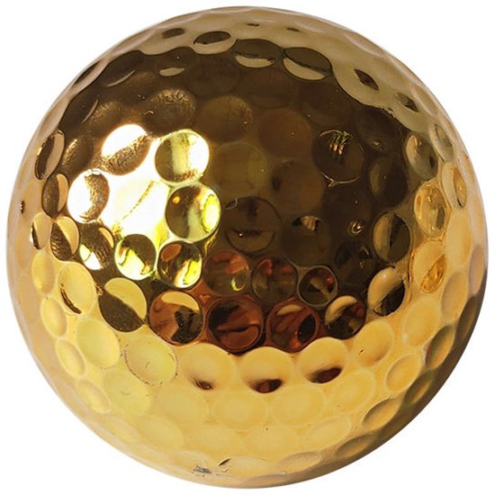 1-stuk Golfballen - 1,68" x 4,26cm - voor Golf, Handruimte, Binnenruimte, Buitenswing, Putten, Training, Oefenballen - Vergulde Golfballen - Geschikt voor Sport - Kunnen Worden Gebruikt als Geschenken en Decoraties - Goud van Momoxi
