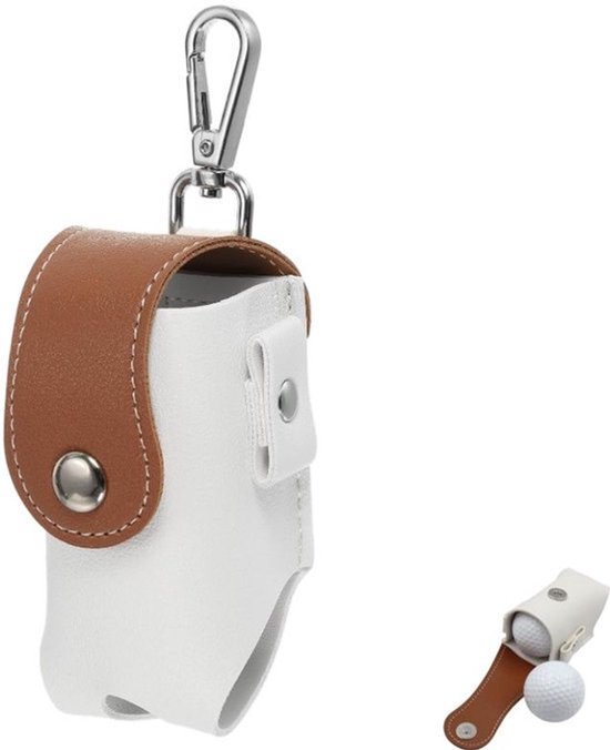 1 stuk, golftas, Golf，sportaccessoires，opberghoes voor haringen, opbergtas, heuptas, mini-versie, draagbare heuptas, geschikt voor buitensporten, bruin, 9,5*4,9*4,5 cm van Merkloos