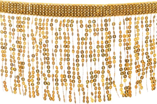 10 Iarde pailletten franjes sierlijsten 16 cm breed kwastje franjes naaien sierband polyester voor handwerk naaien gordijn kussen jurk kleding versieringen geel