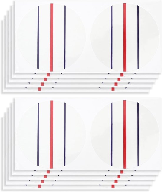 10 Vel (20 Cirkelstickers) Golfstickers voor Putter met Golfbal Uitlijning - Diameter 37mm, Perfect voor Golfliefhebbers, Verbeter je Puttechniek en Precisie van Merkloos