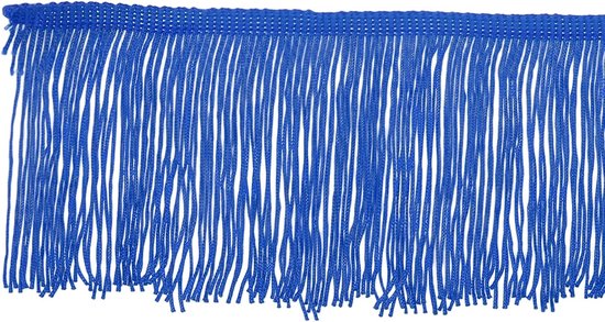 10 Yards 10 Inch Fringe Trim Kwastje Naaien Trim, Polyester Chainette voor DIY Craft Kleding Accessoires Latijnse Trouwjurk Lamp Schaduw Decoratie, Blauw