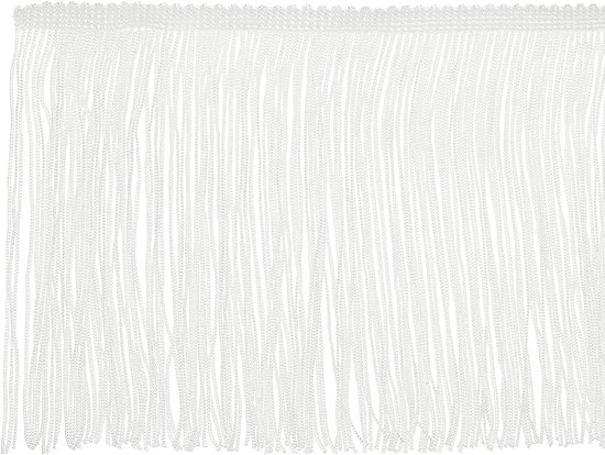 10 Yards 6 Inch Fringe Trim Kwastje Naaien Trim, Polyester Chainette voor DIY Craft Kleding Accessoires Latijnse Trouwjurk Lamp Schaduw Decoratie, Wit