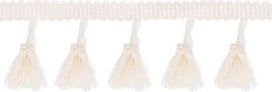 10 yards kwastjes, franjes, 4,5 cm kwastjes, franjes, kanten afwerkingsband, naaien, franjes, voor naaiwerk, woondecoratie, kleding, beddengoed, gordijnen, beige