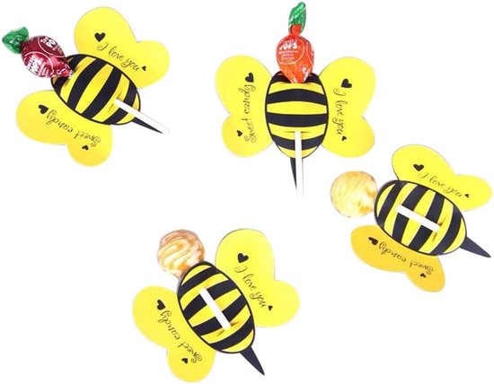 100 stuks decoratieve hangers van papier, lollipop, Chupa, Chups, rietje, staaf, evenementen, feesten (APE)