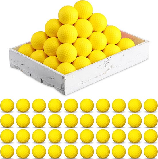 120 Stuks Schuim Oefenballen voor Golf, Zacht en Realistisch Gevoel voor Trainen Binnen of Buiten van Merkloos