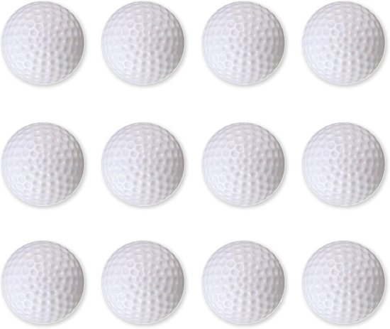 12pcs Golf Balls - 41mm Golf Training Balls - Swing Exercise - Driving Range - Home Backyard - Wit - 12 Stuks van Merkloos