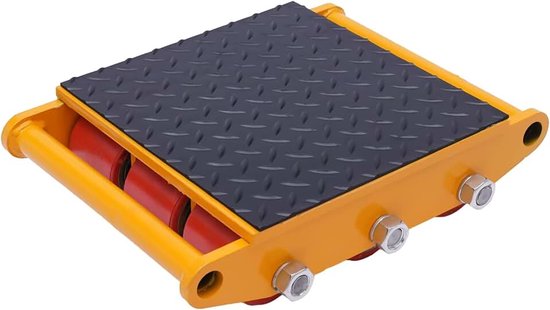 15 t, industriële wielen met plaat, 9 wielen, transporthulp, machinetransport, zware wielen, gelegeerd staal, transportroller, zware wielen voor machines, meubels en apparaten