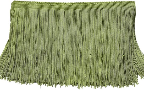 15cm x 2m Fransenborte Fransenbordüre Fransenband Dekoband Tanzfransen Schnittfranse Zijde Kwastjes Fransen-Borten Banden om te Naaien, DIY Knutselen, Kleding Ondergoed Kostuums Gordijnen Decoratie