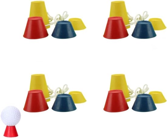 16 Stuks Rubber Winter Golf Tees voor Indoor Golfen met 4 Hoogtes - Ideaal voor Training en Oefening