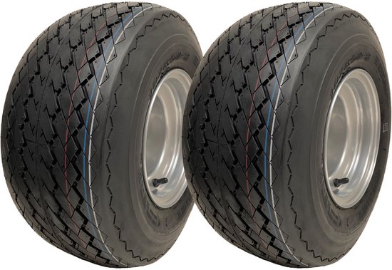18x8.50-8 Golfkar Buggywielen 4-laagse grasbanden op velgen Wanda P509 (set van 2) van Merkloos