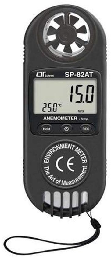 2-in-1 windmeter anemometer met thermometer voor windsnelheid en luchtstroom meten