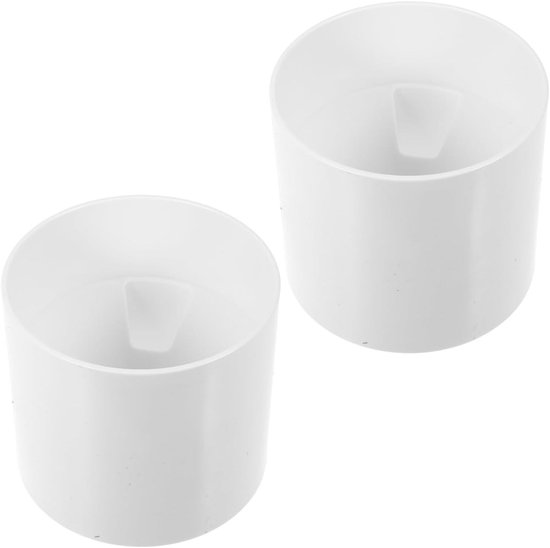 2 Stuks 4 Inch Putting Cup en Putting Green Set voor Golftraining en Oefeningen (Wit)
