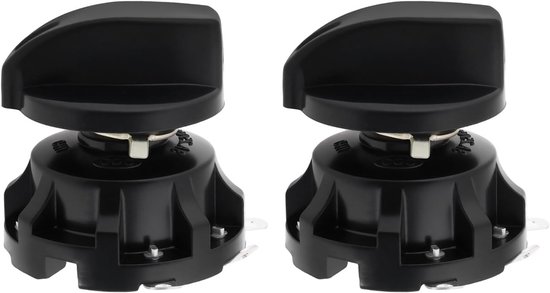 2 Stuks 4-Positie 3-Snelheid Ventilator Selector Draaischakelaar 120V - 250V voor Industrie en Huishoudelijk Gebruik met Knoppen en Verstelbare Instellingen