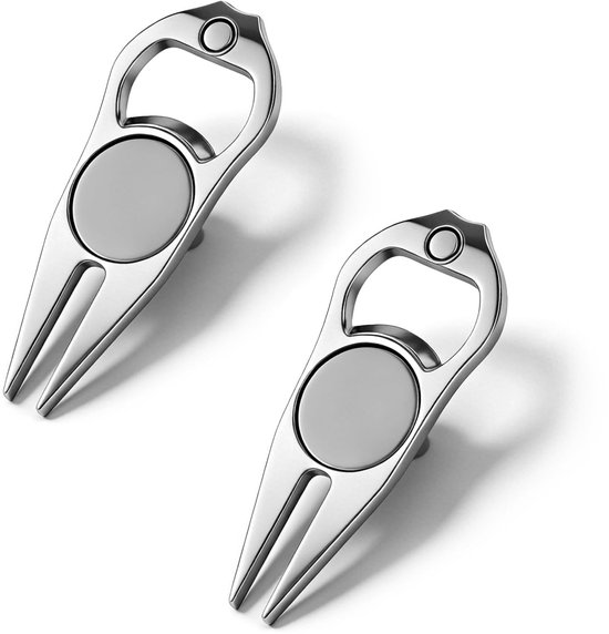 2 stuks dubbele pitchfork met verwijderbare markers, ergonomisch