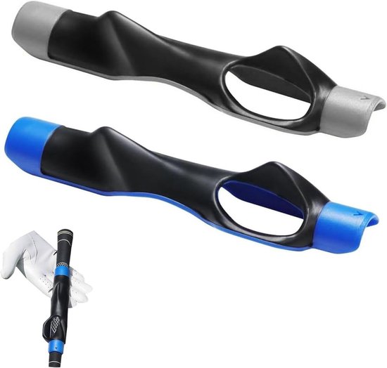 2 Stuks Golf Grip Trainingshulpmiddelen, Swing Trainer Grip en Polsband voor Verbetering van Swinghouding en Alignement, Geschikt voor Beginners en Gevorderden van Merkloos
