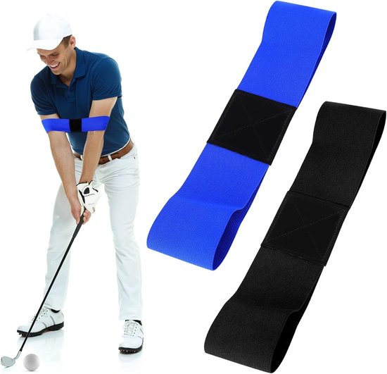 2 Stuks Golf Swing Trainer voor Armoefening, Verbeter Je Golftechniek, Swing Correctieband en Polsband voor Beginners, Ideaal voor het Verbeteren van Je Swinghouding en Precisie