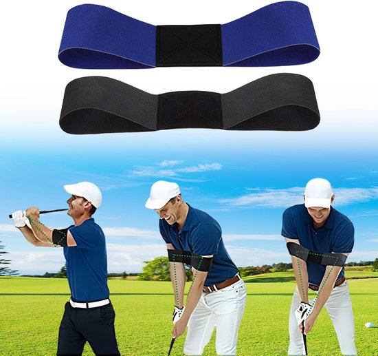 2 Stuks Golf Swing Training Hulp, Elastische Band voor Handbeweging, Professionele Correctie van Beweging en Houding voor Beginners en Gevorderden