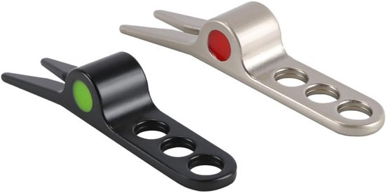 2 Stuks Golfbal Forks, Essentiële Turf Reparatietool voor Trackonderhoud, Geschikt voor Divot Tools en Golfaccessoires van Merkloos