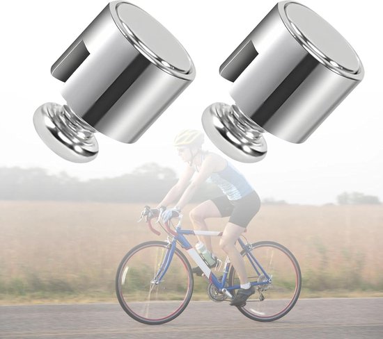 2 stuks spaakmagneet voor e-bike, spaakmagneet van NdFeB, fietsspaken magneet zilver, diameter 12 mm, gevoelige inductie, voor lange afstanden en nachtritten