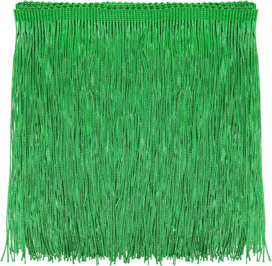 2 yards 2 yards ketting met franjes trim kwasten naaien trim franjes polyester trim band voor naaien doe-het-zelf handwerk kleding lamp decoratie, donkergroen