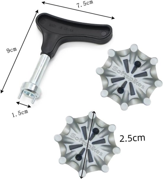 20 Stuks Golf Schoen Spikes + 1 Vervangende Spike, Eenvoudig te Vervangen, Universele Antislip Golf Schoen Accessoires