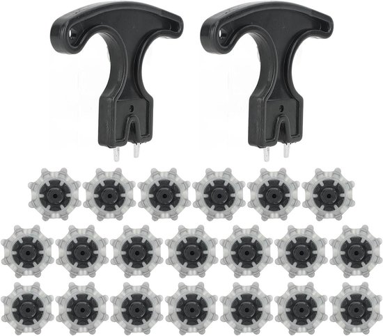 20 Stuks Golf Schoen Spikes, Antislip Golf Cleats Vervangingen met Nageltrekker voor Golf Schoenen en Verbeterde Grip van Merkloos