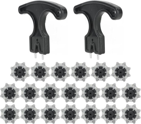 20 Stuks Golf Schoen Spikes - Antislip Golf Cleats Vervangingen Met Nageltrekker Voor Golf Schoenen van Merkloos