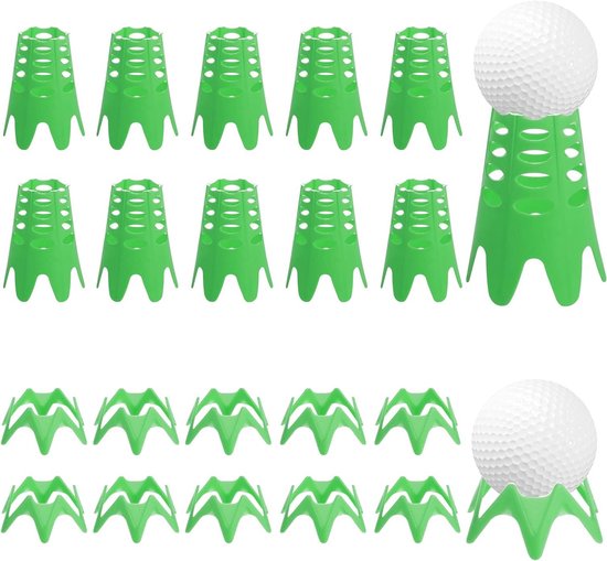 20 Stuks Golf Tees voor Simulator en Training, Perfect voor Thuis en Buiten Sportliefhebbers (10 Lange & 10 Korte, Duurzaam)