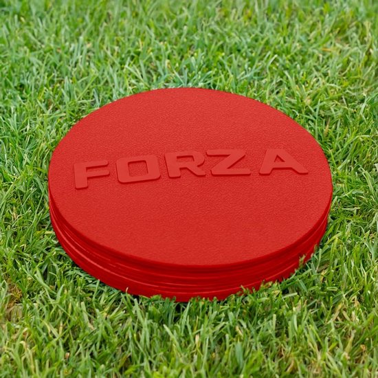 20 Stuks Mini Trainingsschijven | Platte Disc Markers voor Voetbal en Sporttraining | Inclusief Draagtas van Merkloos
