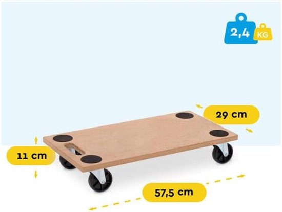 200 KG - Met Zwenkwielen - Transporthulp - Meubelhondje - Transportroller - Meubeltransporter - Meubelverplaatser