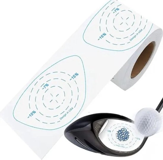 200-Pack Golf Impact Labels voor Woods/Drivers - Precisie Swing Trainer en Analyse Tool van ToVii