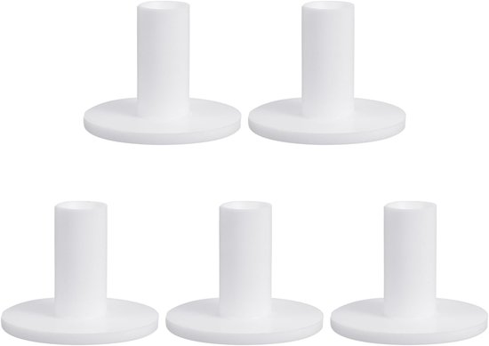 2.1 Inch Rubber Golf Tees - 5 Pack - Tall Practice Training Driving Range Tees - Stable Ball Holder voor Outdoor Indoor Hitting Mat - Wit