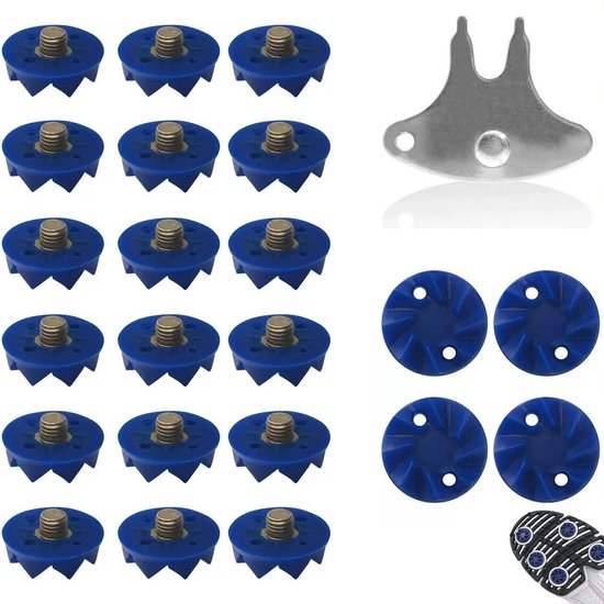 22 Stuks Golfspikes - Golfschoen Spikes - Antislip Golfpunten - Golfschoen Accessoires Tand Spikes - Golfschoen Zachte Spikes - Eenvoudig Te Installeren Voor Golfschoenen - Biedt De Golfer Grip, Stabiliteit, Comfort - Met Handheld Golfschoen Sleutels van Merkloos