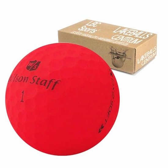 24 Low Compression Golfballen - Zacht, Rood, Matte Afwerking van Merkloos