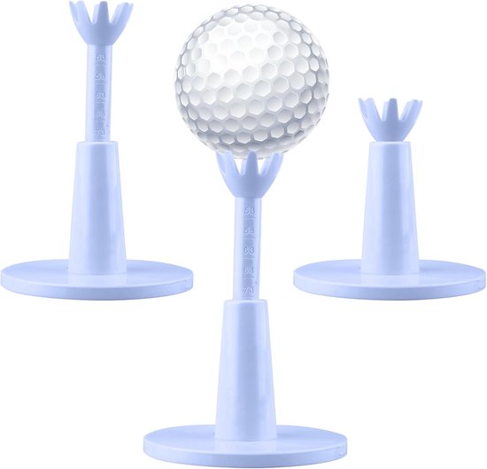 2Pcs Adjustable Golftees, Golf Simulator Tees for Driving Range mat Flightpatch Ballpoint Pen Exercise Accessory for Male Golfers van Merkloos