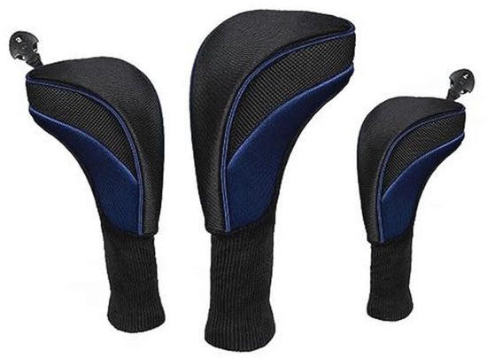 3-delige golfclub hoes set met verwisselbare nummers