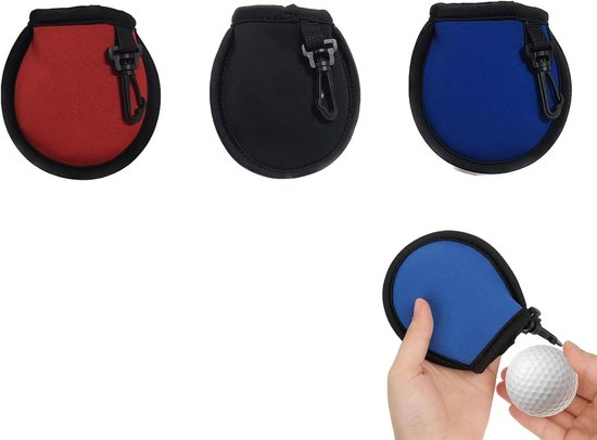 3 Delige Golftas Ballenreiniger - Handige Golfaccessoires voor Golfer van Merkloos