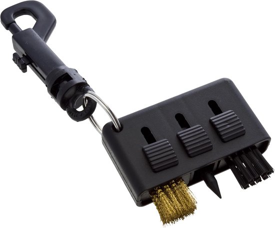 3-in-1 Golf Club Cleaner met Clip voor IJzers, Wedges en Putters van Merkloos