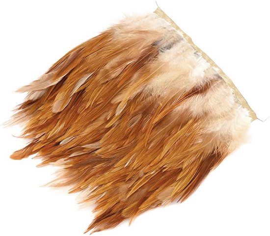 3 m veerboord, veerfranjes met satijnen lint, 10-15 cm breed, veren, franjes, franjes, lint, decoratieve rand, kostuumaccessoire, naai-accessoires voor doe-het-zelf knutselen, kostuums, kleding, kleding, koffie