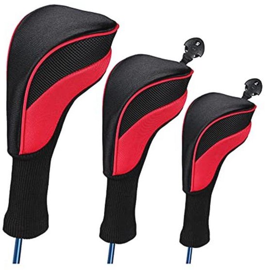 3 Stuks Golf Driver Hoofd Club Covers Beschermende Mouwen voor Golfclubs