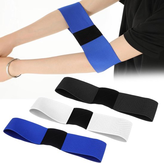 3 stuks Golfswing Trainer Hulp, Elastische Golf Swingtrainer, Golf Swing Band, Golf Swing Pols, Verbeter uw Swinghouding en Swingvaardigheden voor Beginners (Zwart/Wit/Blauw)