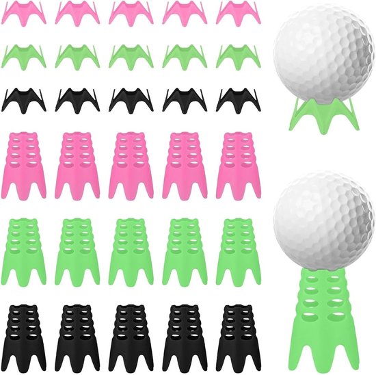 30 Stuks Golf Tees, 15 Kort En 15 Lang, Ideaal Voor Indoor En Outdoor Golf Simulator, Geschikt Voor Beginners En Gevorderden, Perfect Voor Golftraining