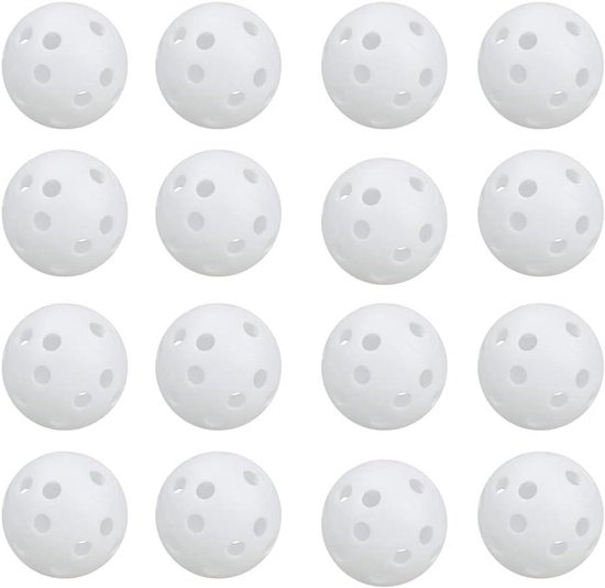30 Stuks Golfballen met Ventilatiegaten voor Golftraining - Indoor en Outdoor Gebruik
