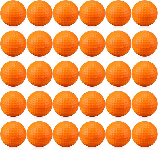 30 Stuks Schuim Golfballen Trainingsballen Zacht Voor Binnen en Buiten Oefenen van Merkloos