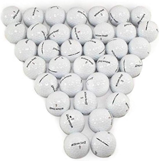 36 Golfballen Wit - Nieuwe Kwaliteit - 36 Stuks van Merkloos