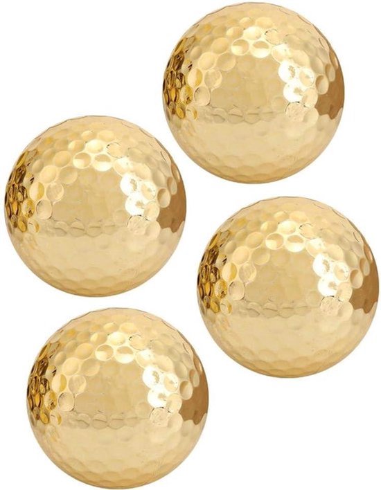 4-delige dubbellaags vergulde golfbal set voor schommeloefeningen en