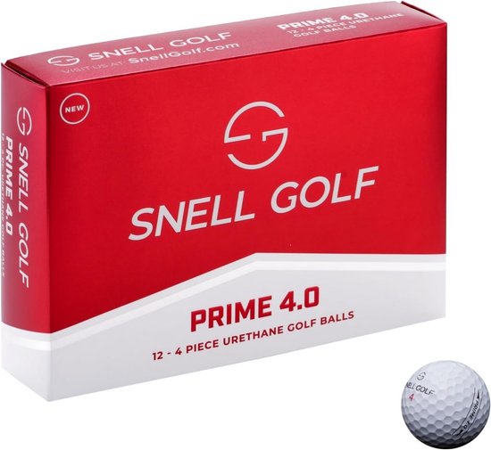 4-Delige Golfballen met Urethaan Cover en Ideale Compressie - Set van 4 van Merkloos